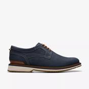 Clarks Monahan Plain Navy Leather
