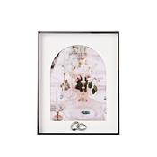 Amore Box Arch Photo Frame With Rings 6" x 8" image