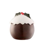 Belleek Living Christmas Pudding Sweet Jar