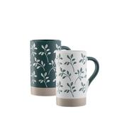 Belleek Living Flora Tall Mugs Set of 2