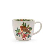 Botanic Garden Christmas Holly Latte Mug - Robin image