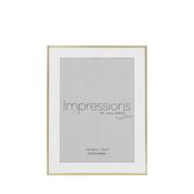 Impressions Brushed Brass Finish Photo Frame 5" x 7"