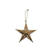 Christmas Celestial Gold Mirror Star Tree Decoration Small image