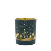 Christmas Glass Tealight Holder Medium