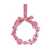 Christmas Hanging Wreath Plaque - Candy image