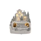 Christmas Village Scene with LED lights and Moving Train image