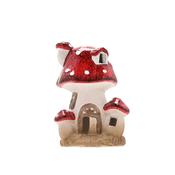 Country Living Multi Toadstool Cottage with LED Light