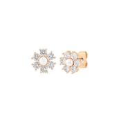 Tipperary Daisy CZ Stud Gold Earrings