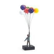 David McGlynn Sculpture - Boy With Balloons 'Delight'