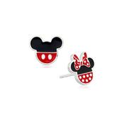 Disney Mickey and Minnie Mouse Mismatched Stud Earrings
