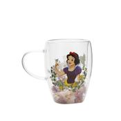 Disney Pastel Princess Floral Decorative Glass Mug - Snow White image