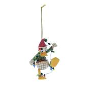 Jim Shore Donald Duck Wrapped in Lights Hanging Ornament image