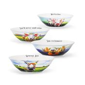 Eoin O'Connor Beyond the Herd Set of 4 Bowls