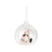 Galway Living Skiing Snowman Christmas Bauble
