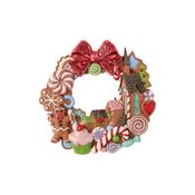 Jim Shore Gingerbread Wall Hanging Wreath - Circled in Sweets image