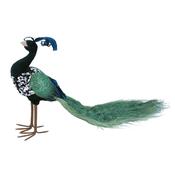 Gisela Graham Christmas Green Peacock Ornament image