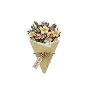 Happy Birthday 3D Flower Figurine Card