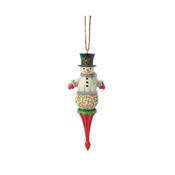 Jim Shore Snowman Finial Hanging Ornament