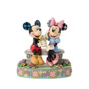 Jim Shore A Blooming Romance Mickey and Minnie Bench