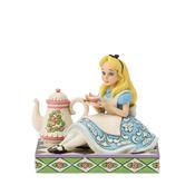 Jim Shore A Cup of Curiosity Alice with Teapot Figurine