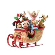 Jim Shore A Sleigh Full of Joy Mickey &amp; Friends Sled