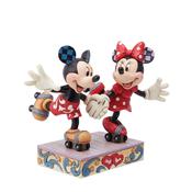 Jim Shore A Sweet Skate Mickey and Minnie Mouse Rollar Skating Figurine