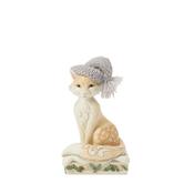 Jim Shore Foxy Festive Spirit Fox in Knitted Hat