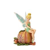 Jim Shore Pumpkin Patch Pixie Tinkerbell on Pumpkin Figurine image