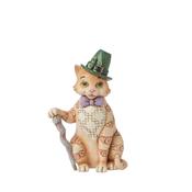 Jim Shore Purr-fectly Irish Orange Tabby Figurine