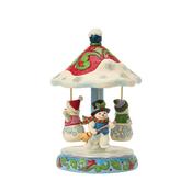 Jim Shore Rotating Snowman Carousel Figurine