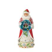 Jim Shore Santa with Sisal Wreath