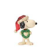 Jim Shore Snoopy with Heart Wreath Mini Figurine