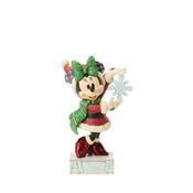 Jim Shore Snow Unique Minnie with Snowflake Figurine