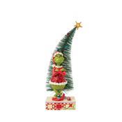 Jim Shore The Grinch with Arms Crossed and a Sisal Tree Figurine