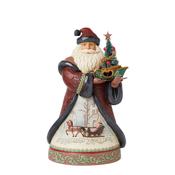 Jim Shore Yuletide Wonder Santa with Sisal Tree image