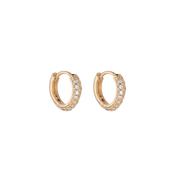 Knight &amp; Day Gold Huggies Earrings image