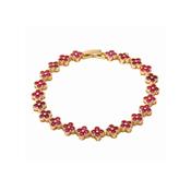 Knight &amp; Day Gold Plated Rose Clover Bracelet image