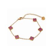 Knight &amp; Day Lavender Clover Bracelet image
