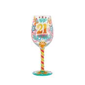 Lolita Happy 21st Birthday Wine Glass image