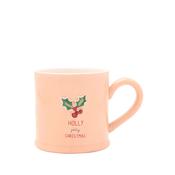 Love Life Christmas Embossed Mug - Holly image