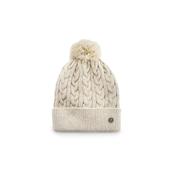 Man of Aran Oatmeal Cable Bobbin Beanie