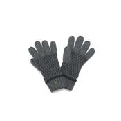 Man Of Aran Trinity Stitch Gloves Dark Grey - Large image