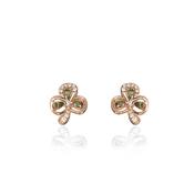 Maureen O’Hara Rose Gold Shamrock Earrings