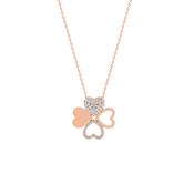 Maureen O'Hara Clover Rose Gold Pendant