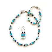 Mishe Turquoise &amp; Aqua Gemstone Bracelet image