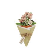 New Home 3D Flower Figurine Card