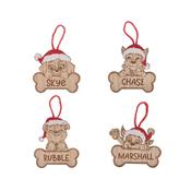 Paw Patrol Set of 4 Character Wooden Hanging