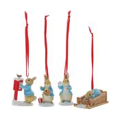 Peter Rabbit Set of 4 Hanging Ornaments image