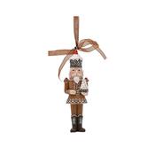 Santa &amp; Friends Hanging Dark Gingerbread Nutcracker image