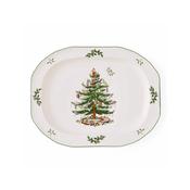 Spode Christmas Tree Sculpted Oval Platter, 14 Inch image